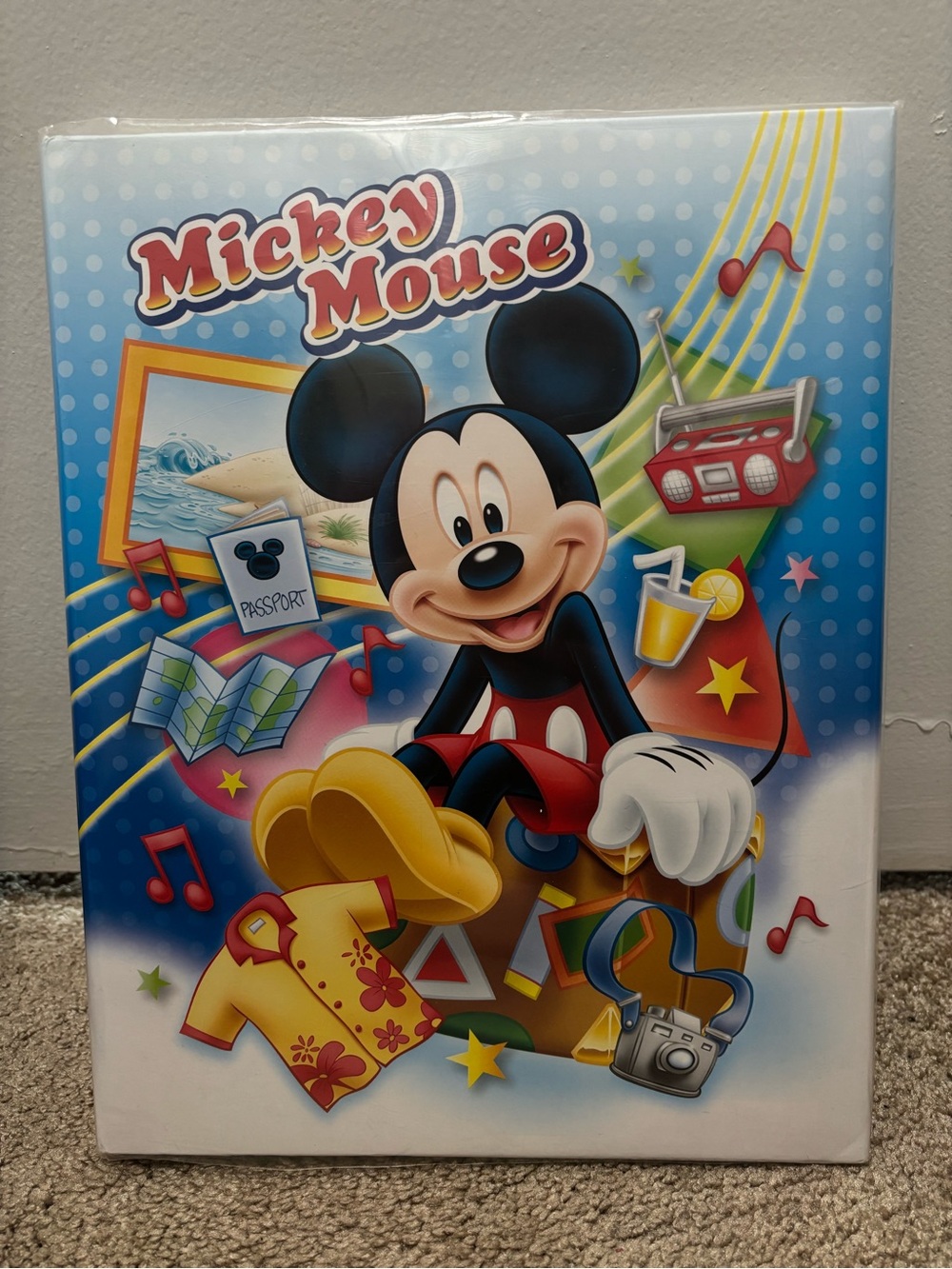 Disney trip photo album with signatures